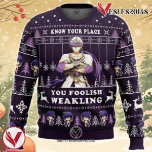 Know Your Place You Foolish Weakling Magi The Labyrinth of Magic Ugly Christmas Sweater, Unique Christmas Gift For Fans - Vesles2014S