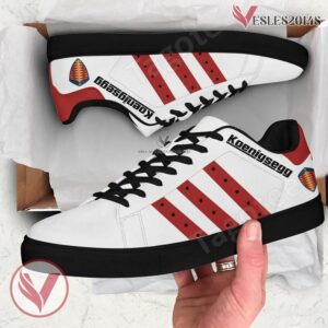 Koenigsegg Logo Print Stan Smith Shoes, Unique Sneaker For Fans - Vesles2014s 1