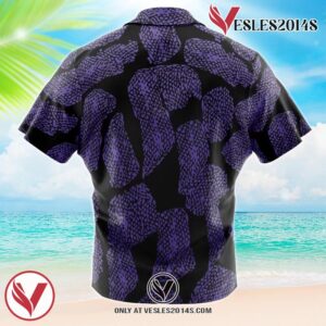 Kokushibo Demon Slayer Hawaiian Button Up Shirt, Perfect Gifts For Anime Lovers - Vesles2014S 1
