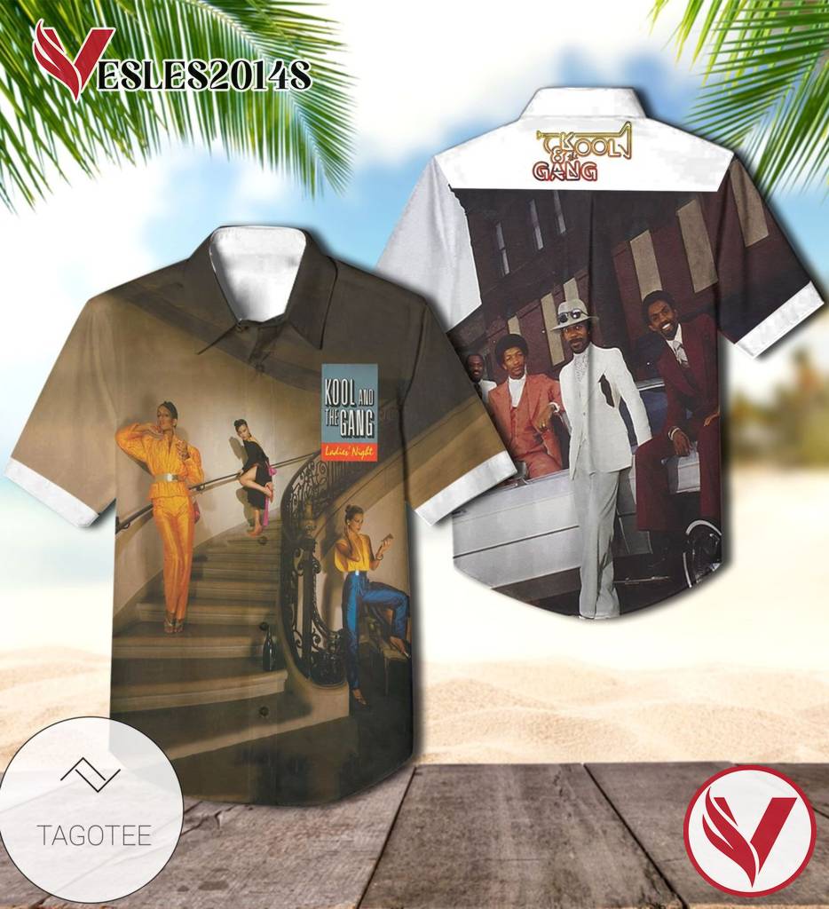 Kool And The Gang Ladies' Night Album Cover Hawaiian Shirt, Best Gift For Music Lovers Vesles2014S