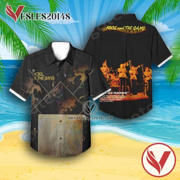 Kool And The Gang Live At The Sex Machine Album Cover Hawaiian Shirt, Unique Gifts For Music Lovers - Vesles2014S