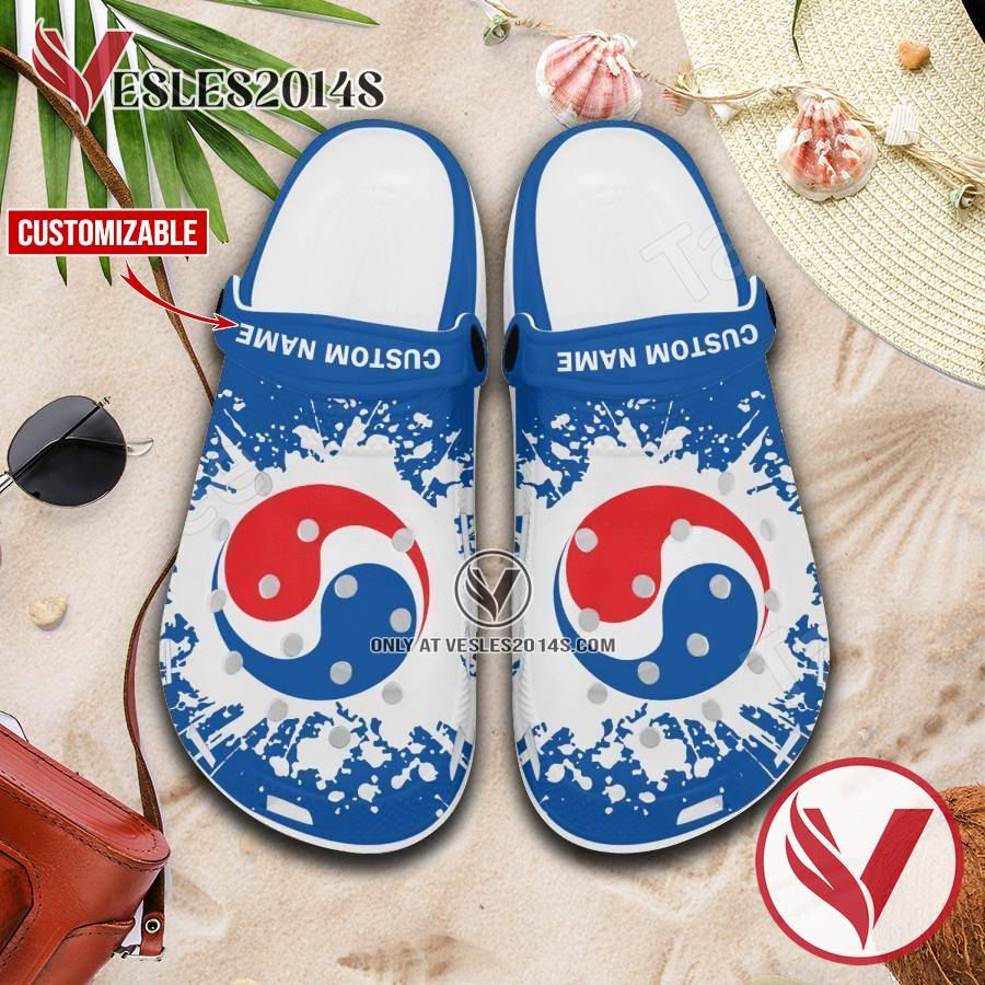 Korean Air Logo Crocs Shoes For Men And Women, Unique Clogs Shoes For Fans - Vesles2014S 1