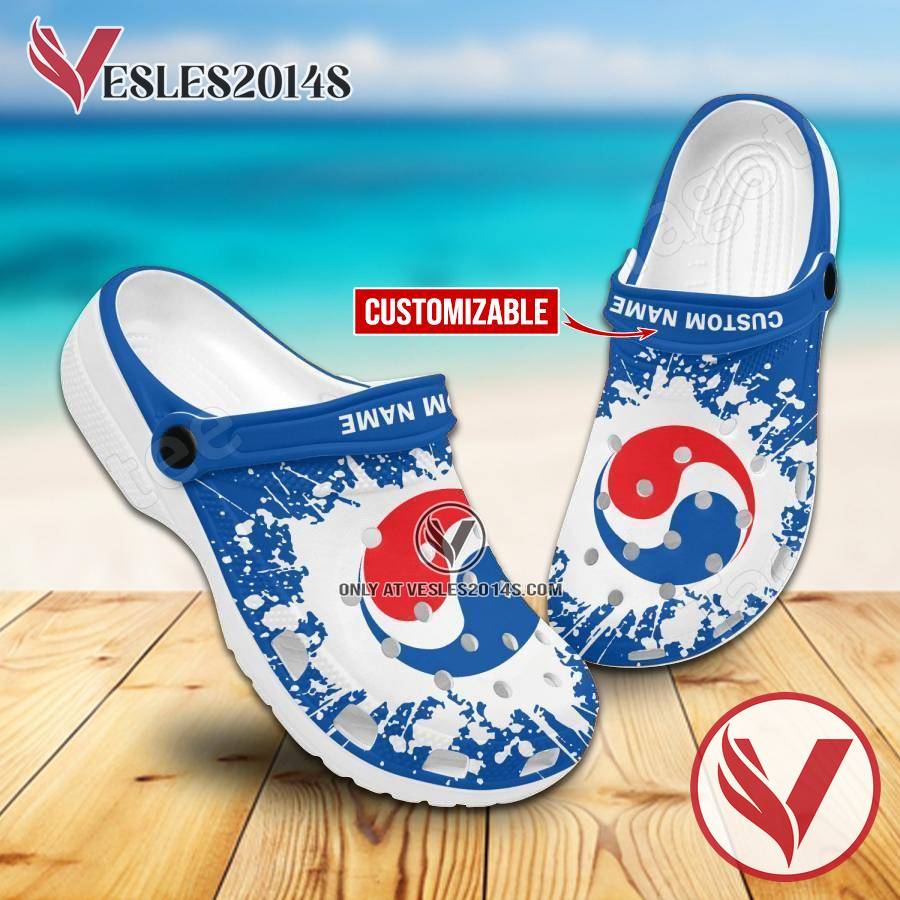 Korean Air Logo Crocs Shoes For Men And Women, Unique Clogs Shoes For Fans - Vesles2014S