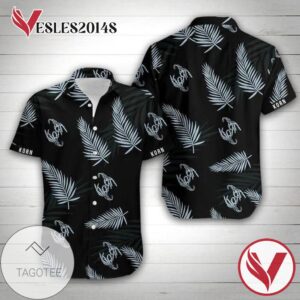 Korn Band Floral Hawaiian Graphic Print Short Sleeve Hawaiian Casual Shirt Vesles2014S