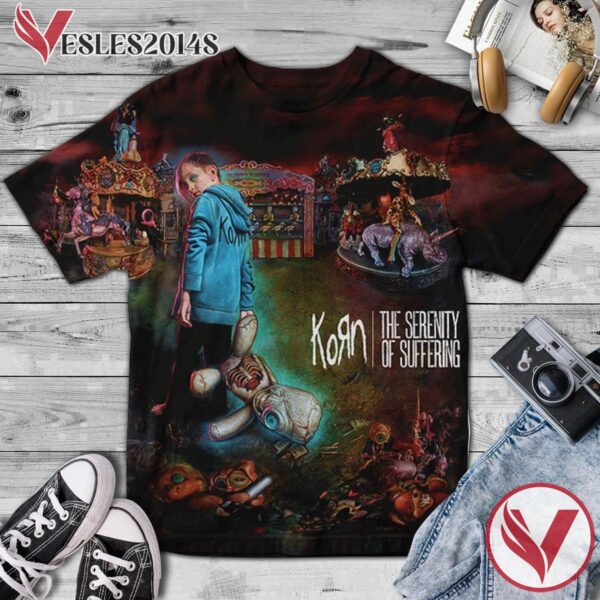 Korn The Serenity Of Suffering Album Cover Shirt, Perfect Gifts For Music Lovers - Vesles2014S