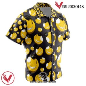 Koro-sensei Assassination Classroom Hawaiian Button Up Shirt, Perfect Gifts For Anime Lovers - Vesles2014S 1