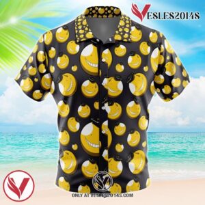 Koro-sensei Assassination Classroom Hawaiian Button Up Shirt, Perfect Gifts For Anime Lovers - Vesles2014S