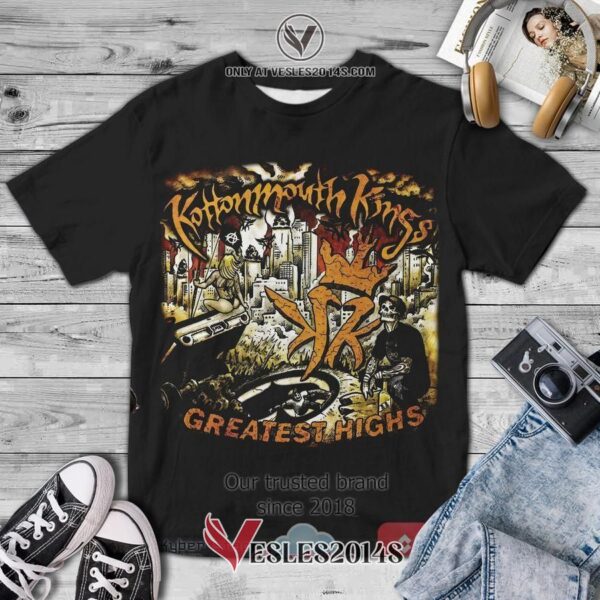 Kottonmouth Kings Band Greatest Highs black Album 3D T-Shirt, Unique Gifts For Music Lovers - Vesles2014S