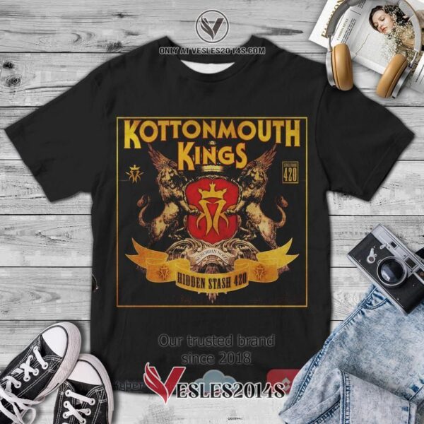 Kottonmouth Kings Band Hidden Stash 420 Album 3D T-Shirt, Unique Gifts For Music Lovers - Vesles2014S