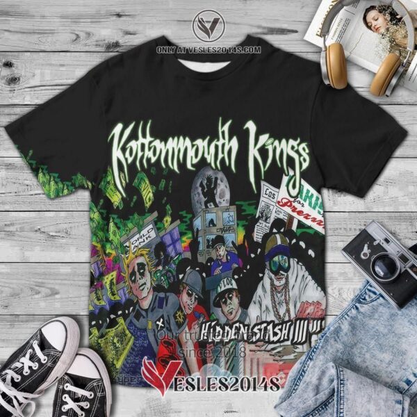 Kottonmouth Kings Band Hidden Stash III Album 3D T-Shirt, Unique Gifts For Music Lovers - Vesles2014S