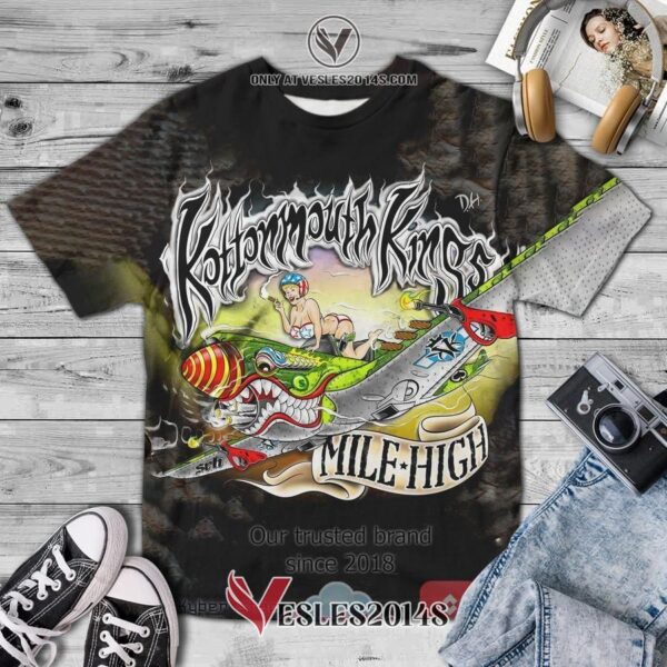 Kottonmouth Kings Band Mile High Album 3D T-Shirt, Unique Gifts For Music Lovers - Vesles2014S
