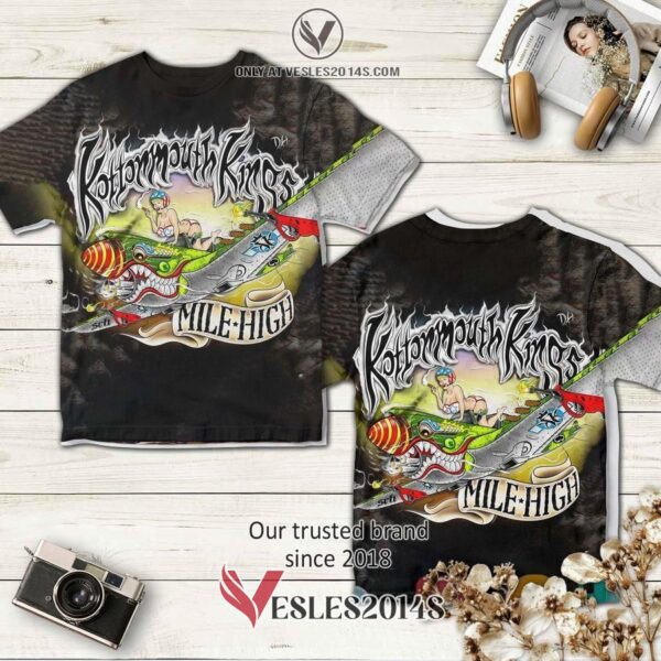 Kottonmouth Kings Band Mile High Cover Album 3D T-Shirt, Unique Gifts For Music Lovers - Vesles2014S