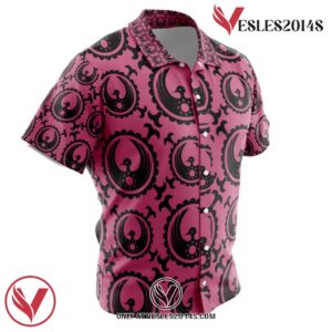Kozuki Clan Crest One Piece Hawaiian Button Up Shirt, Perfect Gifts For Anime Lovers - Vesles2014S 1
