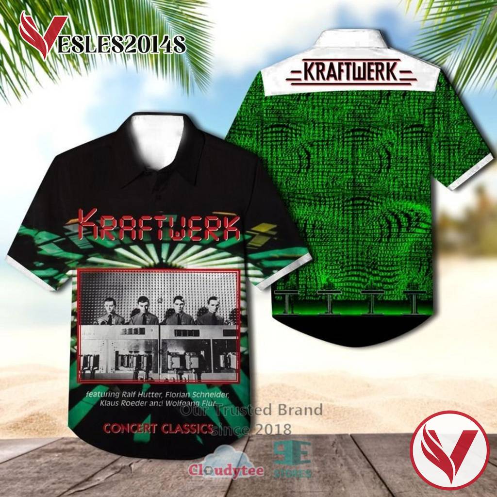Kraftwerk Concert classics Albums Hawaiian Shirt, Best Gift For Music Lovers Vesles2014S