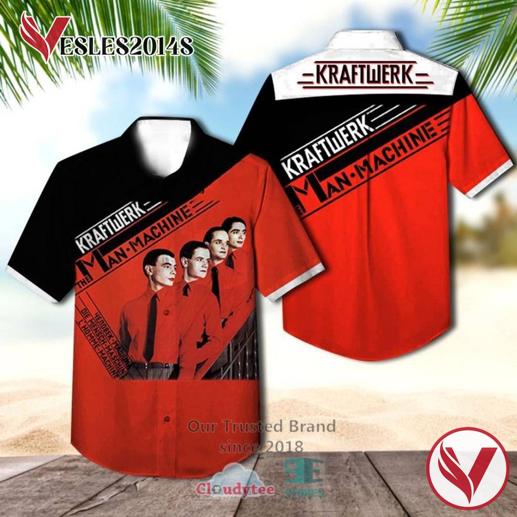 Kraftwerk Die mensch maschine Albums Hawaiian Shirt, Best Gift For Music Lovers Vesles2014S