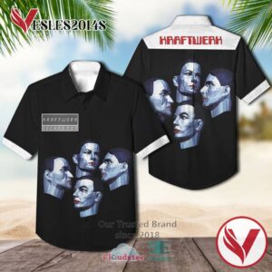 Kraftwerk Electric Cafe 1986 Casual Hawaiian Shirt, Best Gifts For Summer Vesles2014S 1