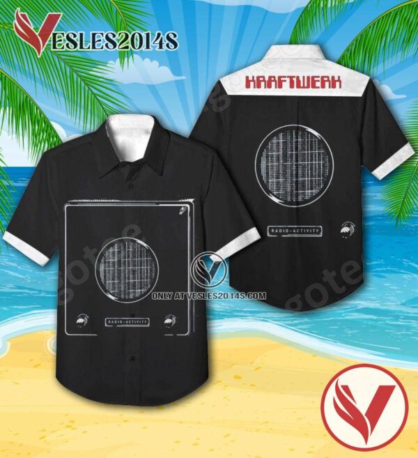 Kraftwerk Radio-activity Album Cover Hawaiian Shirt, Unique Gifts For Music Lovers - Vesles2014S