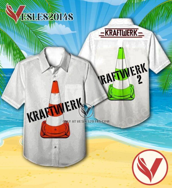 Kraftwerk The Debut Studio Album Cover Hawaiian Shirt, Unique Gifts For Music Lovers - Vesles2014S