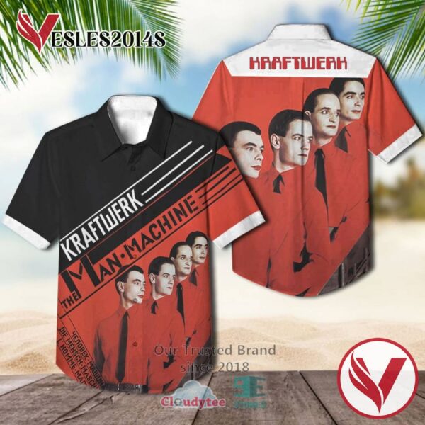 Kraftwerk The Man Machine 1978 Casual Hawaiian Shirt, Best Gifts For Summer Vesles2014S 1