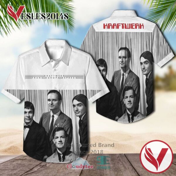Kraftwerk Trans Europe Express 1977 Casual Hawaiian Shirt, Best Gifts For Summer Vesles2014S 1
