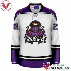Krakatoa Kraken White Mythical Hockey Jersey, Trending Gifts For Fans - Vesles2014s 2