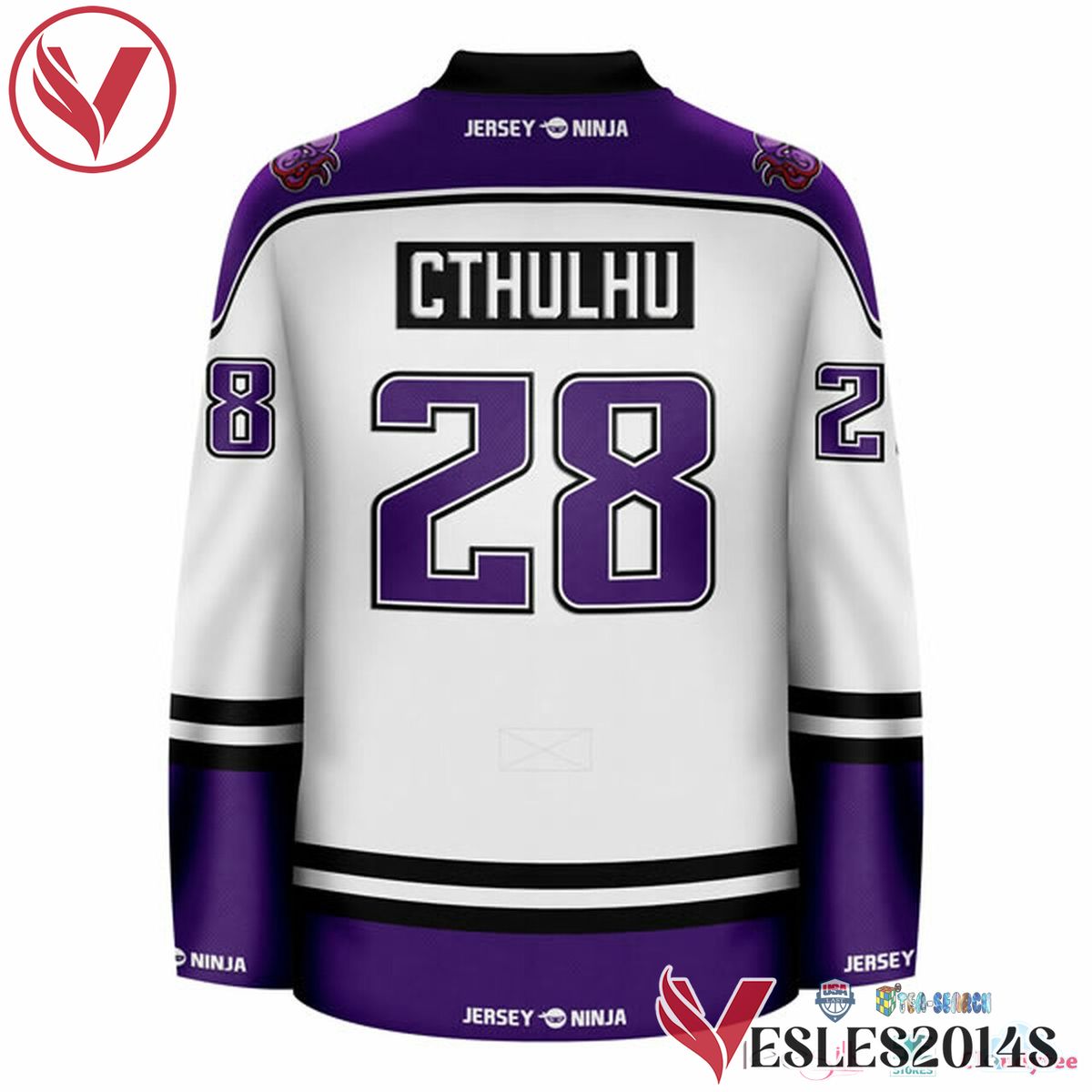 Krakatoa Kraken White Mythical Hockey Jersey, Trending Gifts For Fans - Vesles2014s 3