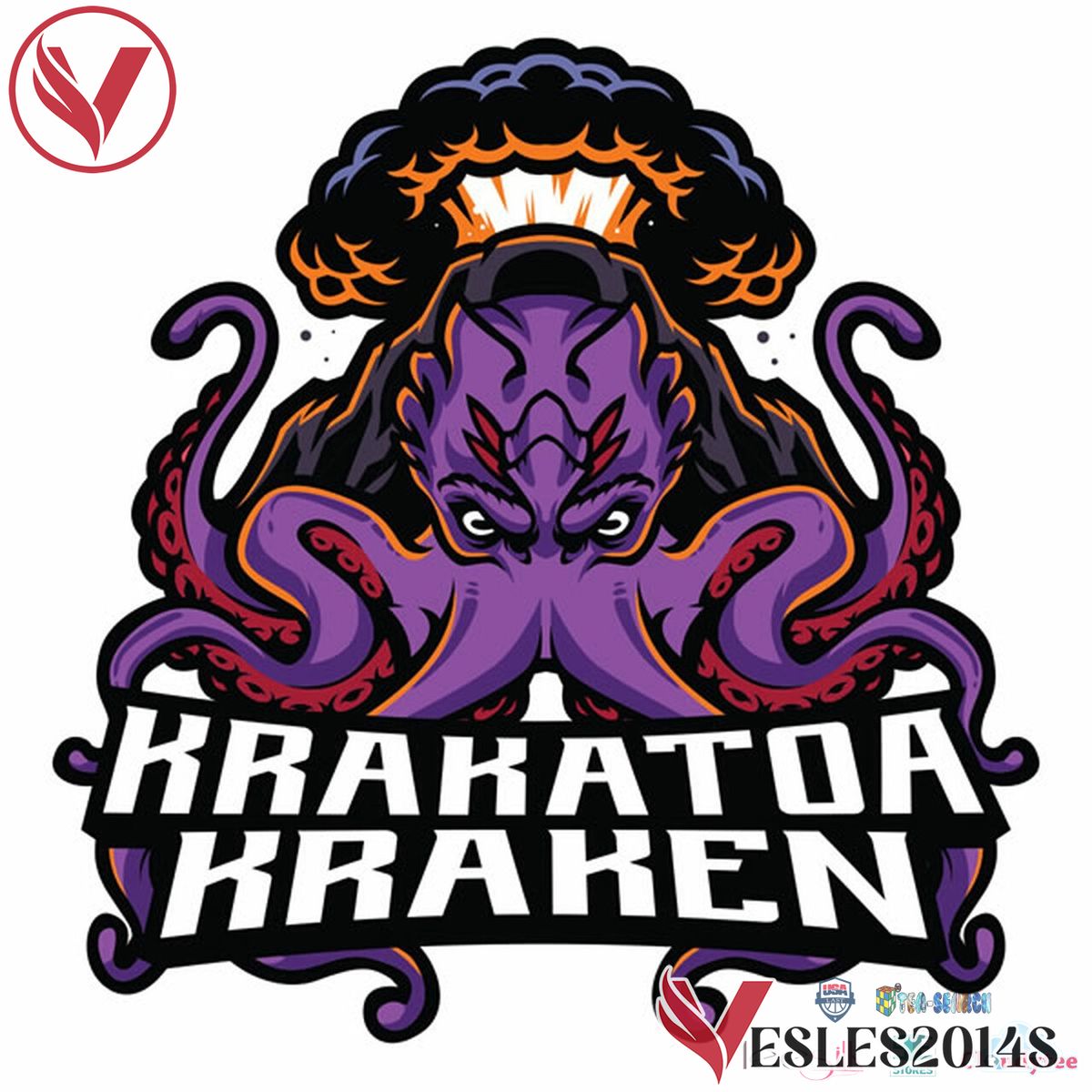 Krakatoa Kraken White Mythical Hockey Jersey, Trending Gifts For Fans - Vesles2014s