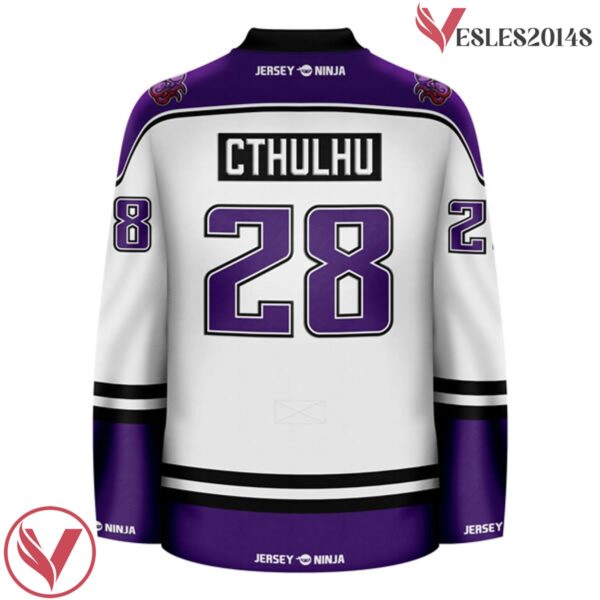 Krakatoa Kraken White Mythical Hockey Jersey - Vesles2014S 3