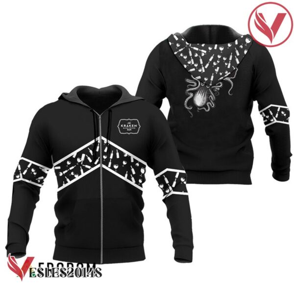 Kraken Rum Black Wine Pattern Hoodie & Zip Hoodie - Vesles2014S 1