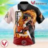 Kyojuro Rengoku Demon Slayer Hawaiian Button Up Shirt, Perfect Gifts For Anime Lovers - Vesles2014S lhP