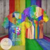 LGBT Pride Human Beings We All Bleed The Same Color For Men And Women Graphic Print Short Sleeve Hawaiian Casual Shirt Vesles2014S