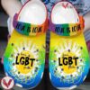 LGBT Pride Month Clogs Crocs Crocband Shoes Comfortable For Women Men and Kids, Unique Gift From  Vesles2014S