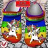 LGBT Unicorn Rainbow Croc Style Clog, Unique Gift From Vesles2014S