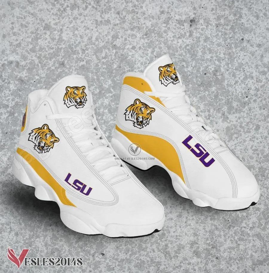 LSU Tigers NCAA Logo Air Jordan 13 Shoes, Best Sneaker Gifts For Fans - Vesles2014s