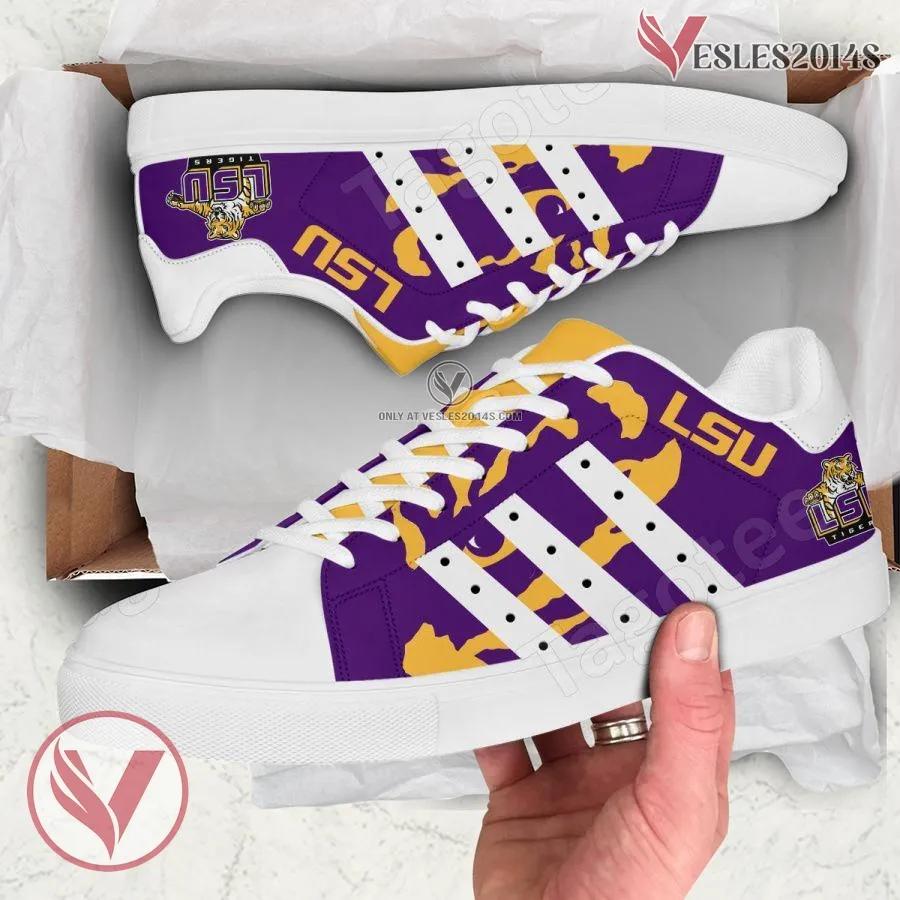 LSU Tigers Print Stan Smith Shoes, Best Sneaker For Fans - Vesles2014s 1