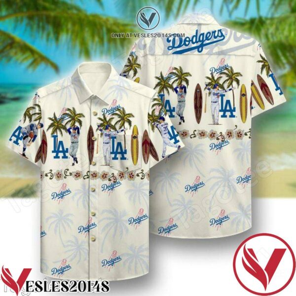 La Dodgers Beach Pattern Hawaiian Shirt, Unique Gifts For Friends - Vesles2014S 1
