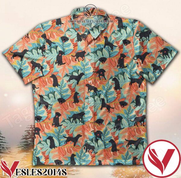 Labrador Dog Colorful Leaves Hawaiian Shirt, Unique Gifts For Friends - Vesles2014S 1