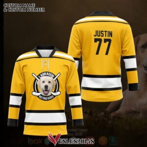 Labrador Retrievers Dog Personalized Hockey Jersey, Trending Gifts For Fans - Vesles2014s 3