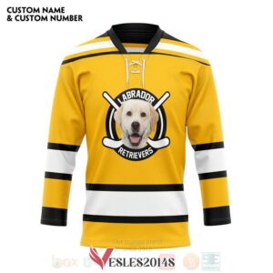 Labrador Retrievers Dog Personalized Hockey Jersey, Trending Gifts For Fans - Vesles2014s