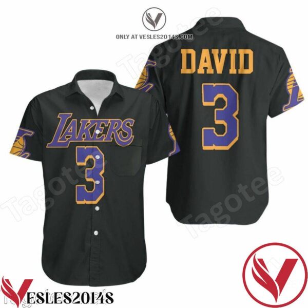 Lakers Anthony Davis 2020-21 Earned Edition Black Hawaiian Shirt, Unique Gifts For Friends - Vesles2014S 1