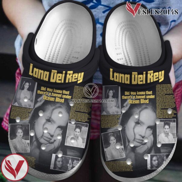 Lana Del Rey Music Crocs Crocband Clogs Shoes, Unique Gifts For Fans Style 4 - Vesles2014S