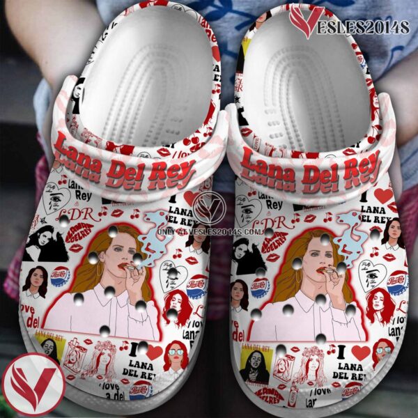 Lana Del Rey Music Crocs Crocband Clogs Shoes, Unique Gifts For Fans Style 7 - Vesles2014S