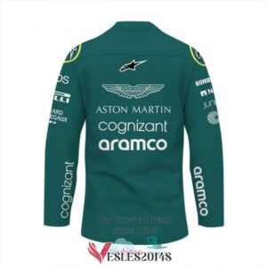 Lance Stroll Aston Martin Aramco Cognizant Hockey Jersey, Trending Gifts For Fans - Vesles2014s 2