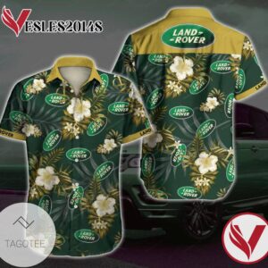 Land Rover Hawaiian Graphic Print Short Sleeve Hawaiian Casual Shirt Vesles2014S 1