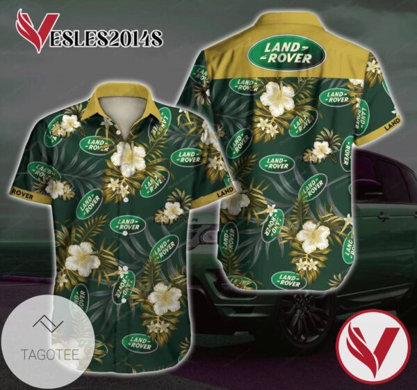 Land Rover Hawaiian Graphic Print Short Sleeve Hawaiian Casual Shirt Vesles2014S 1