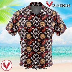 Laughing Leo DiCaprio Meme Hawaiian Button Up Shirt, Perfect Gifts For Anime Lovers - Vesles2014S