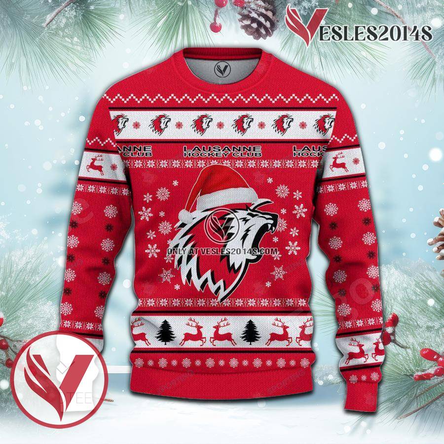 Lausanne Hockey Club Sport Ugly Christmas Sweater, Unique Gifts For Fans - Vesles2014aS 2