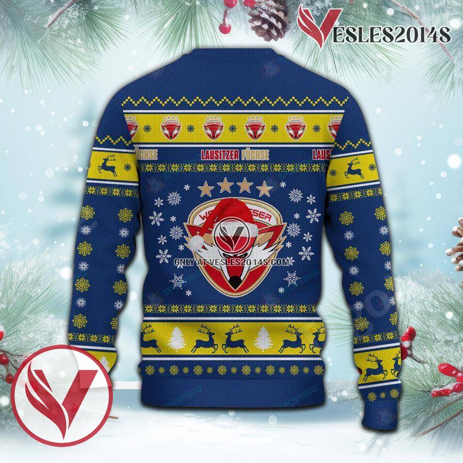 Lausitzer Füchse Sport Ugly Christmas Sweater, Unique Gifts For Fans - Vesles2014aS 3