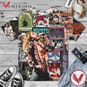 Led Zeppelin Album Mix Shirt, Perfect Gifts For Music Lovers - Vesles2014S