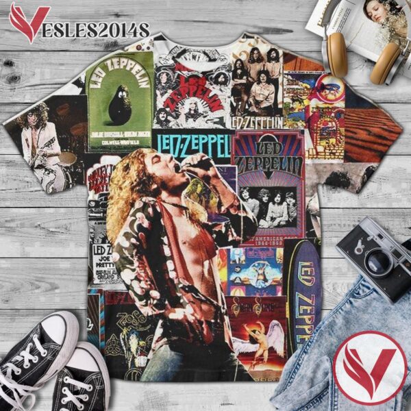 Led Zeppelin Album Mix Shirt, Perfect Gifts For Music Lovers - Vesles2014S